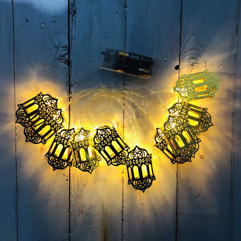 Golden Castel Shape LED Light String Amazing for Ramadan Eid calibrations