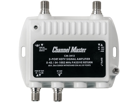 Channel Master CM 3412 Ultra Mini Distribution Amplifier