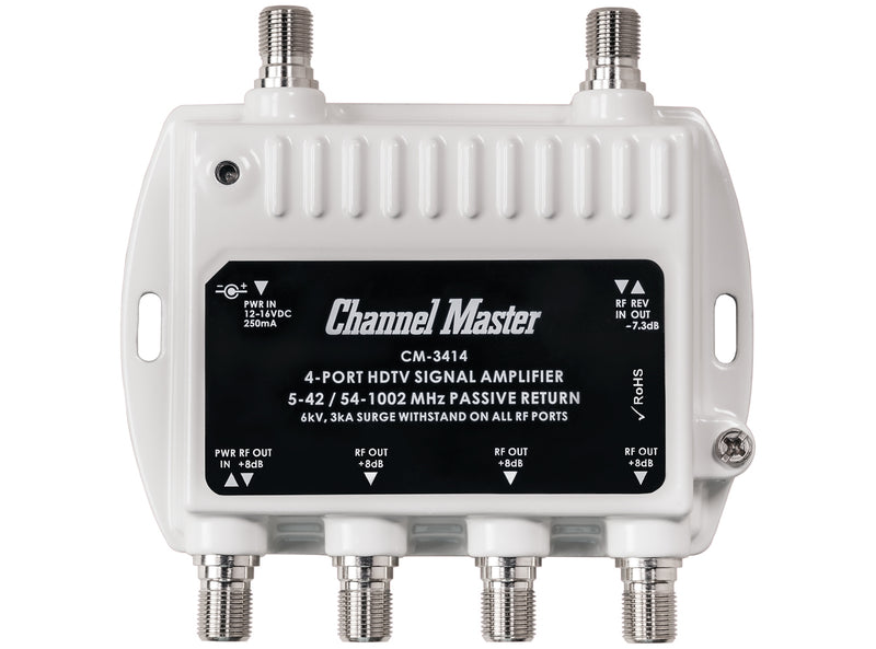Channel Master CM 3414 4 Port Distribution Amplifier