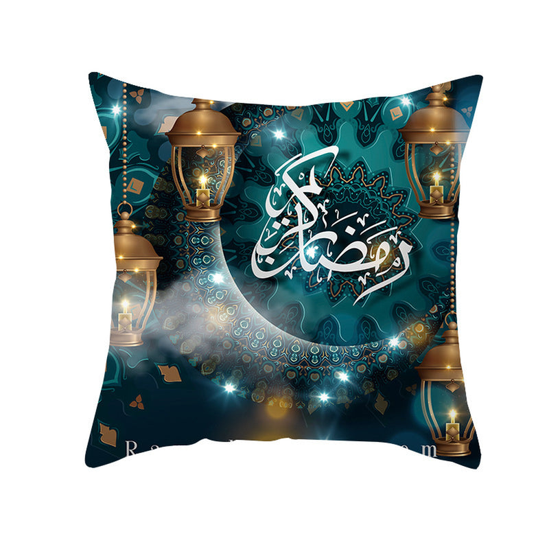 Ramadan Kareem Pillow Case With Decorative Islamic standard size of 45x45cm Design 5