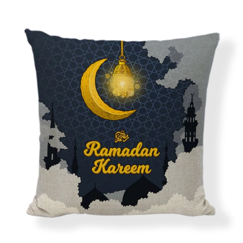 Ramadan Kareem Pillow Case With Decorative Islamic standard size of 45x45cm Design 3