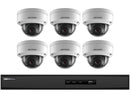 Hikvision IP Security Camera Kit, 8 Channel NVR, 6 x 1080p Dome Cameras