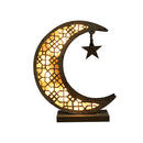 Muslim Ramadan Eid Decorative Lamp Moon Crescent Night Light Home Desktop