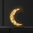 Muslim Ramadan Eid Decorative Lamp Moon Crescent Night Light Home Desktop