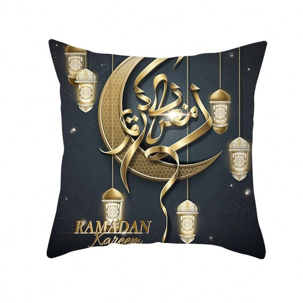 Ramadan Kareem Pillow Case With Decorative Islamic standard size of 45x45cm Design 9