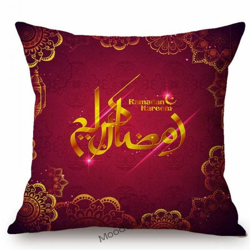 Ramadan Kareem Pillow Case With Decorative Islamic standard size of 45x45cm Design 2