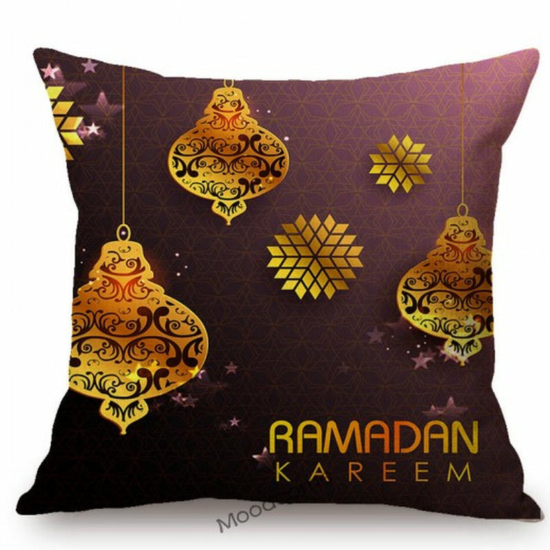 Ramadan Kareem Pillow Case With Decorative Islamic standard size of 45x45cm Design 1