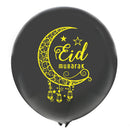 Eid Mubarak Foil Balloon Set Decoration Gold and Black