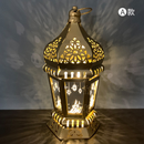 Ramadan Lamp EID Mubarak Party Fanous LED Hanging Lantern Warm Lights for Muslim Event Decorations
