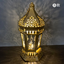 Ramadan Lamp EID Mubarak Party Fanous LED Hanging Lantern Warm Lights for Muslim Event Decorations
