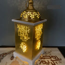 LED Ramadan Iron Lantern Wind Light Ornaments for Home Eid Mubarak Islamic Festival Party Decoration Design 2