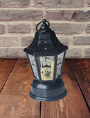 Ramadan Lamp Black Fanous LED Hanging Welcome Ramadan Eid Mubarak Lantern Warm Lights for Muslim Event Decorations