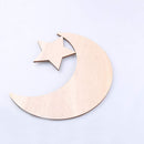 Wooden Moon Star Shaped Tray Ramadan Kareem Decoration for Home Eid Mubarak Gift Box Dessert Tray Craft Islam Muslim Party