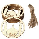 10pcs/Set Eid Decoration Wooden Hanging for Muslim Party Decoration Supplies