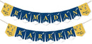 Ramadan Kareem Banner Party Decoration Supplies Blue And Yellow
