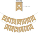 Ramadan Kareem Banner Party Decoration Supplies Burlap
