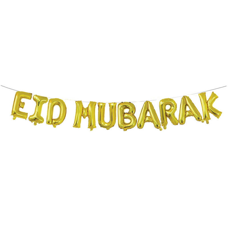 Eid Mubarak Foil Balloon Party Decoration Supplies