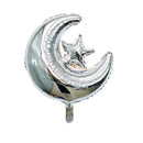 Decorative Foil Balloons For Ramadan Kareem And Eid Mubarak Designs, Moon With Star Balloon