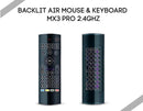 Backlit Air mouse & Keyboard MX3 Pro 2.4Ghz - Dreamlink-Formuler