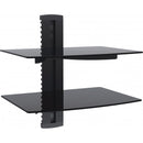DVD/Receiver/STB Wall Mount Glass Shelf Unit