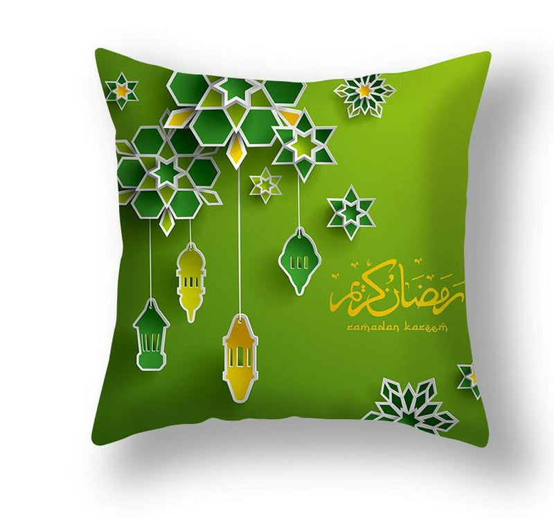 Ramadan Kareem Pillow Case With Decorative Islamic standard size of 45x45cm Design 17
