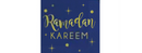 Ramadan Kareem Beverage Napkins, Blue/Gold, 16-pk