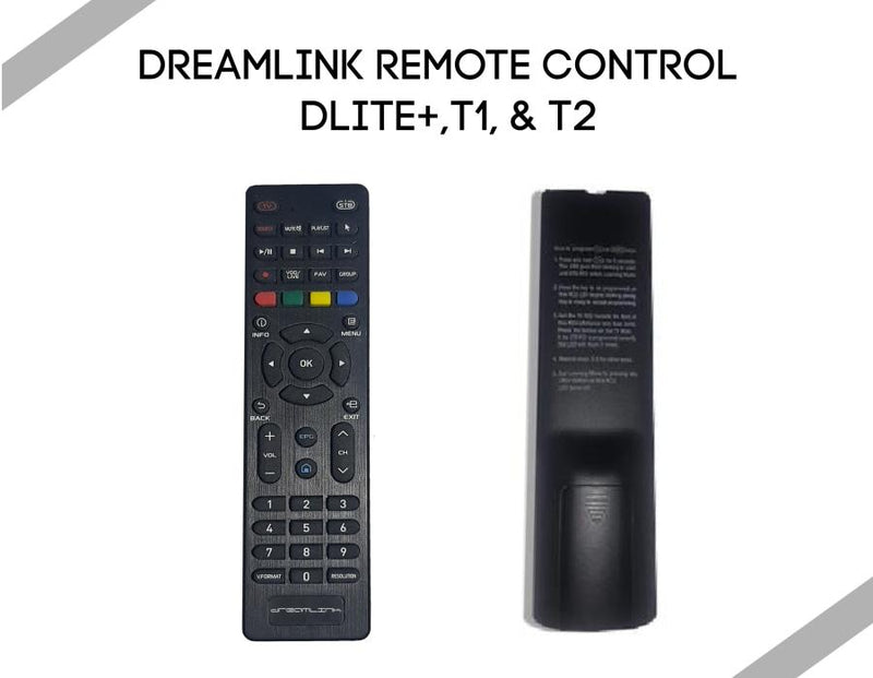 Dreamlink Remote Control for Dlite+,T1 T2 - Dreamlink-Formuler