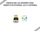 Dreamlink W2 600Mbps High Sensitive External Wi-Fi Antenna - Dreamlink-Formuler