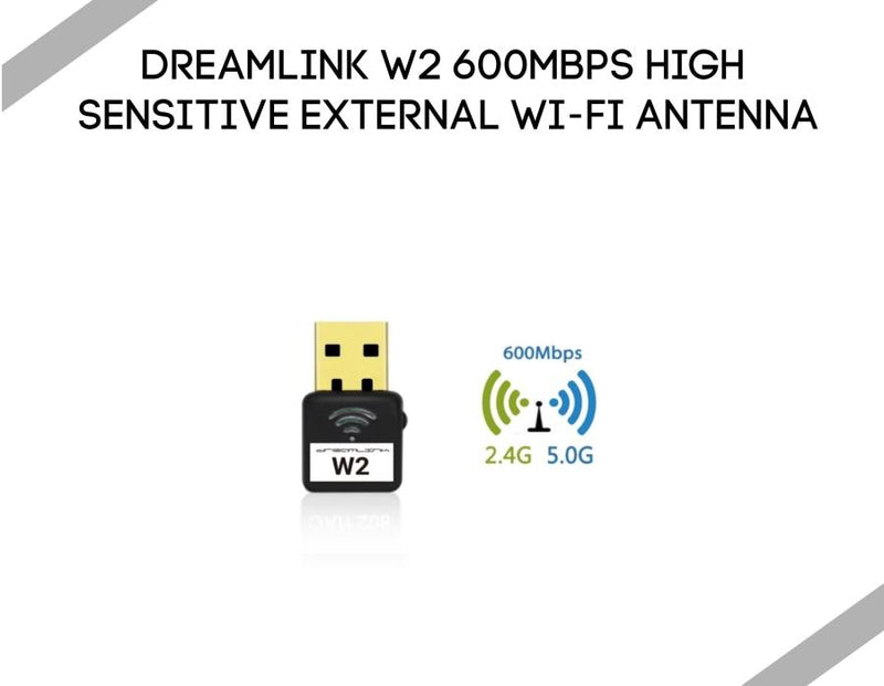 Dreamlink W2 600Mbps High Sensitive External Wi-Fi Antenna - Dreamlink-Formuler