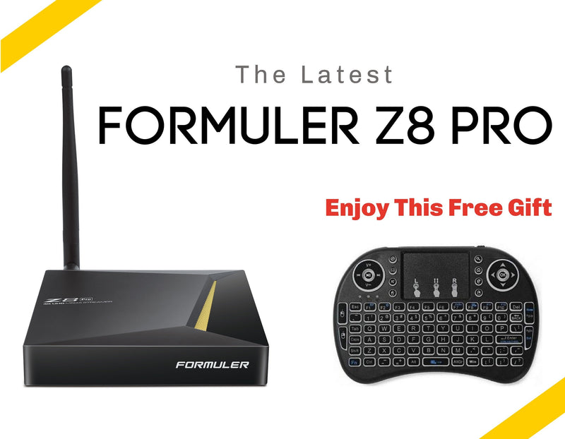 Formuler Z8 PRO Android Formulerstore.com Backlit Keyboard & Mouse Pad 