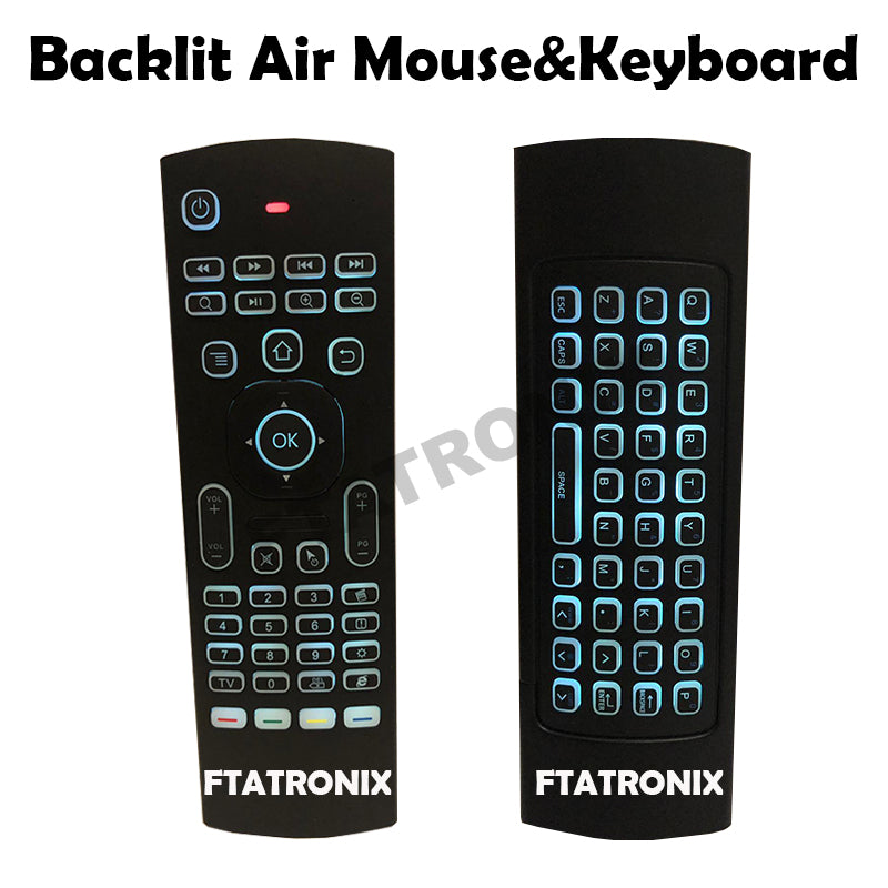 Backlit Air mouse & Keyboard