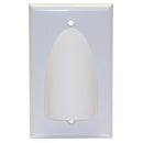 Flush to Outer Surface Bulk Wire Wall Plate (Single Gang, White)